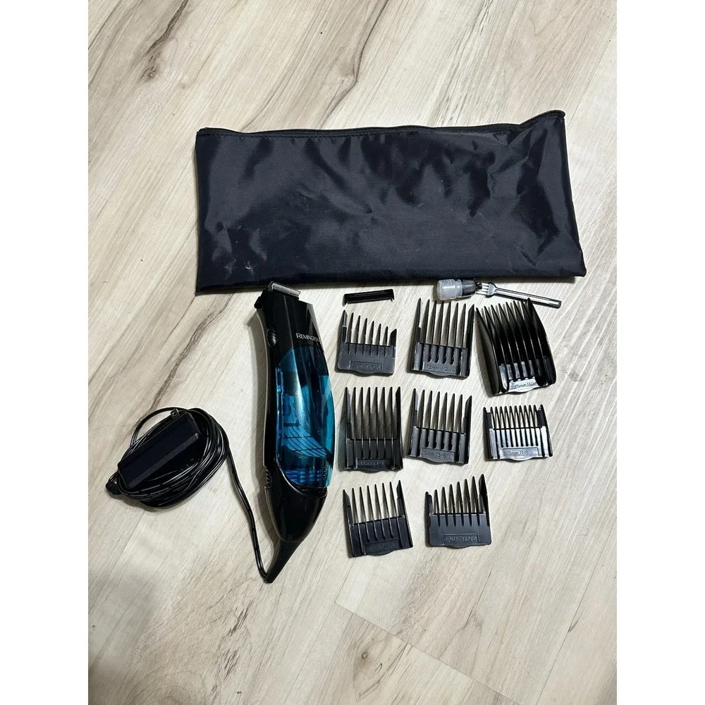 Remington Men's Corded Electric Hair Clipper Kit with Vacuum - HKVAC2000 Working